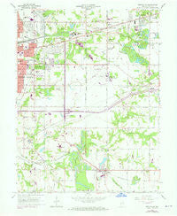 Seelyville Indiana Historical topographic map, 1:24000 scale, 7.5 X 7.5 Minute, Year 1963