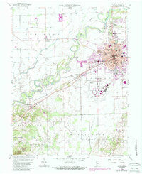 Seymour Indiana Historical topographic map, 1:24000 scale, 7.5 X 7.5 Minute, Year 1958