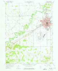 Seymour Indiana Historical topographic map, 1:24000 scale, 7.5 X 7.5 Minute, Year 1958