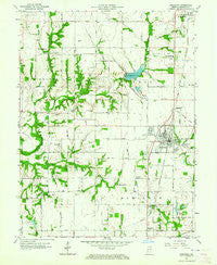 Shelburn Indiana Historical topographic map, 1:24000 scale, 7.5 X 7.5 Minute, Year 1963