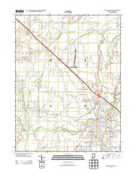 Shelbyville Indiana Historical topographic map, 1:24000 scale, 7.5 X 7.5 Minute, Year 2013