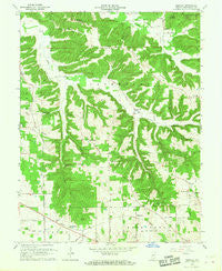 Smedley Indiana Historical topographic map, 1:24000 scale, 7.5 X 7.5 Minute, Year 1966