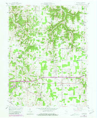 Spades Indiana Historical topographic map, 1:24000 scale, 7.5 X 7.5 Minute, Year 1958