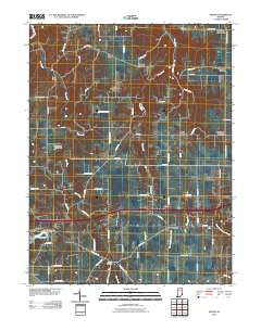Spades Indiana Historical topographic map, 1:24000 scale, 7.5 X 7.5 Minute, Year 2010
