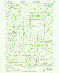 Spartanburg Indiana Historical topographic map, 1:24000 scale, 7.5 X 7.5 Minute, Year 1960