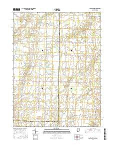 Spartanburg Indiana Current topographic map, 1:24000 scale, 7.5 X 7.5 Minute, Year 2016