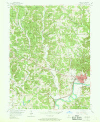 Spencer Indiana Historical topographic map, 1:24000 scale, 7.5 X 7.5 Minute, Year 1956