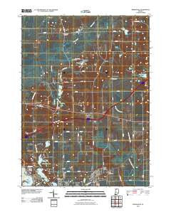 Springville Indiana Historical topographic map, 1:24000 scale, 7.5 X 7.5 Minute, Year 2010