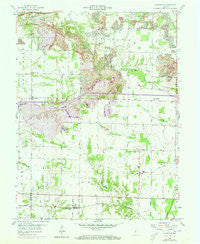 Staunton Indiana Historical topographic map, 1:24000 scale, 7.5 X 7.5 Minute, Year 1958
