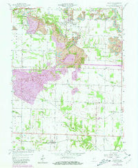 Staunton Indiana Historical topographic map, 1:24000 scale, 7.5 X 7.5 Minute, Year 1958