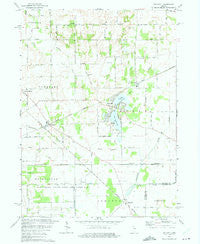 Stillwell Indiana Historical topographic map, 1:24000 scale, 7.5 X 7.5 Minute, Year 1974