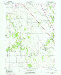 Stockwell Indiana Historical topographic map, 1:24000 scale, 7.5 X 7.5 Minute, Year 1961