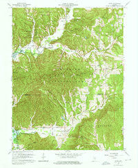 Story Indiana Historical topographic map, 1:24000 scale, 7.5 X 7.5 Minute, Year 1967