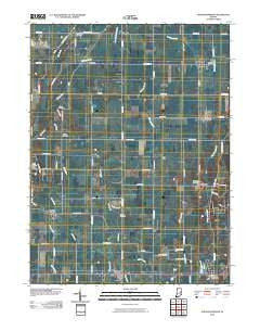 Sulphur Springs Indiana Historical topographic map, 1:24000 scale, 7.5 X 7.5 Minute, Year 2010