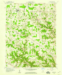 Sunman Indiana Historical topographic map, 1:24000 scale, 7.5 X 7.5 Minute, Year 1958