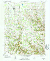 Sunman Indiana Historical topographic map, 1:24000 scale, 7.5 X 7.5 Minute, Year 1958