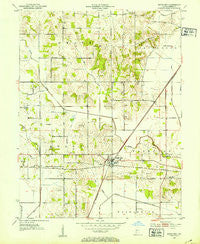 Switz City Indiana Historical topographic map, 1:24000 scale, 7.5 X 7.5 Minute, Year 1950