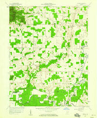Tampico Indiana Historical topographic map, 1:24000 scale, 7.5 X 7.5 Minute, Year 1959
