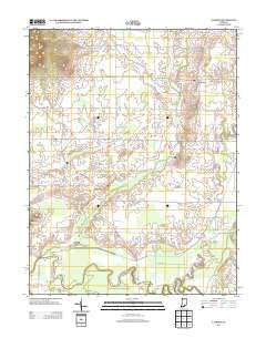 Tampico Indiana Historical topographic map, 1:24000 scale, 7.5 X 7.5 Minute, Year 2013