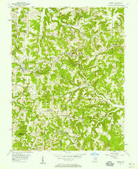 Taswell Indiana Historical topographic map, 1:24000 scale, 7.5 X 7.5 Minute, Year 1956