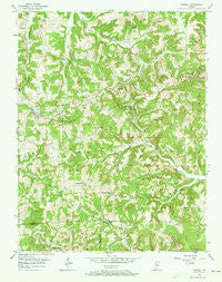 Taswell Indiana Historical topographic map, 1:24000 scale, 7.5 X 7.5 Minute, Year 1956