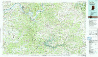 Tell City Indiana Historical topographic map, 1:100000 scale, 30 X 60 Minute, Year 1991