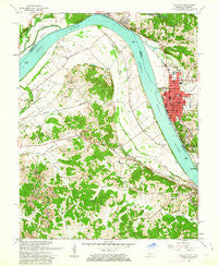 Tell City Indiana Historical topographic map, 1:24000 scale, 7.5 X 7.5 Minute, Year 1961