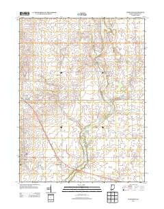 Templeton Indiana Historical topographic map, 1:24000 scale, 7.5 X 7.5 Minute, Year 2013