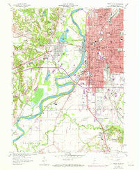Terre Haute Indiana Historical topographic map, 1:24000 scale, 7.5 X 7.5 Minute, Year 1958