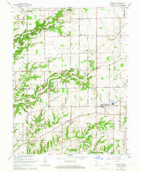Trafalgar Indiana Historical topographic map, 1:24000 scale, 7.5 X 7.5 Minute, Year 1965
