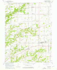 Trafalgar Indiana Historical topographic map, 1:24000 scale, 7.5 X 7.5 Minute, Year 1965