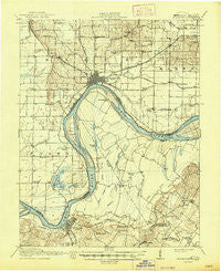 Uniontown Kentucky Historical topographic map, 1:62500 scale, 15 X 15 Minute, Year 1917