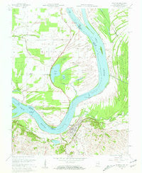 Uniontown Kentucky Historical topographic map, 1:24000 scale, 7.5 X 7.5 Minute, Year 1958