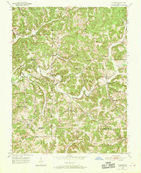 Valeene Indiana Historical topographic map, 1:24000 scale, 7.5 X 7.5 Minute, Year 1950