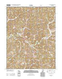Valeene Indiana Historical topographic map, 1:24000 scale, 7.5 X 7.5 Minute, Year 2013