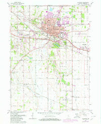 Valparaiso Indiana Historical topographic map, 1:24000 scale, 7.5 X 7.5 Minute, Year 1962