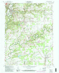 Vernon Indiana Historical topographic map, 1:24000 scale, 7.5 X 7.5 Minute, Year 1959
