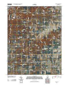 Vernon Indiana Historical topographic map, 1:24000 scale, 7.5 X 7.5 Minute, Year 2010