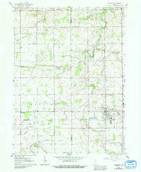 Wakarusa Indiana Historical topographic map, 1:24000 scale, 7.5 X 7.5 Minute, Year 1961