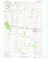 Wanatah Indiana Historical topographic map, 1:24000 scale, 7.5 X 7.5 Minute, Year 1972