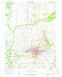 Washington Indiana Historical topographic map, 1:24000 scale, 7.5 X 7.5 Minute, Year 1957