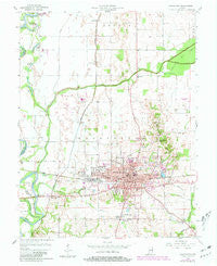 Washington Indiana Historical topographic map, 1:24000 scale, 7.5 X 7.5 Minute, Year 1957