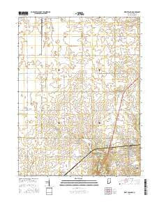 West Lebanon Indiana Current topographic map, 1:24000 scale, 7.5 X 7.5 Minute, Year 2016