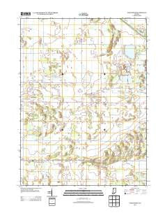 Wheatfield Indiana Historical topographic map, 1:24000 scale, 7.5 X 7.5 Minute, Year 2013