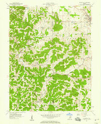 Whitehall Indiana Historical topographic map, 1:24000 scale, 7.5 X 7.5 Minute, Year 1957