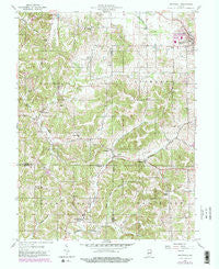 Whitehall Indiana Historical topographic map, 1:24000 scale, 7.5 X 7.5 Minute, Year 1957