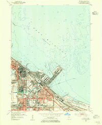 Whiting Indiana Historical topographic map, 1:24000 scale, 7.5 X 7.5 Minute, Year 1953