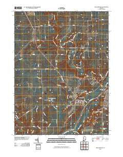 Williamsport Indiana Historical topographic map, 1:24000 scale, 7.5 X 7.5 Minute, Year 2010
