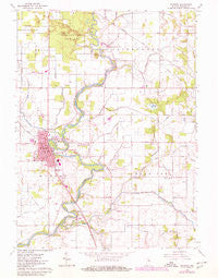 Winamac Indiana Historical topographic map, 1:24000 scale, 7.5 X 7.5 Minute, Year 1962
