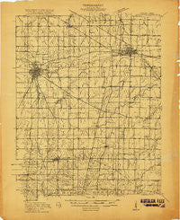 Winchester Indiana Historical topographic map, 1:48000 scale, 15 X 15 Minute, Year 1916